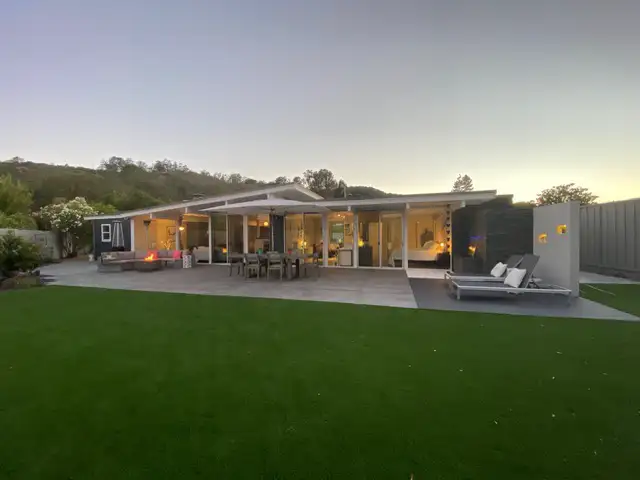 Backyard of recently sold home.